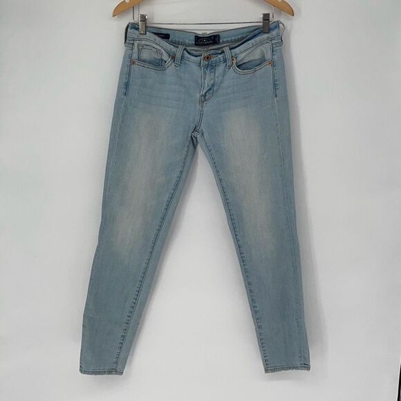 Lucky Brand Womens Low Rise Stretch Charlie Skinny Denim Jeans Light Wash Size 6 - Picture 1 of 10